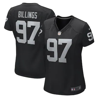 womens nike andrew billings black las vegas raiders game pl